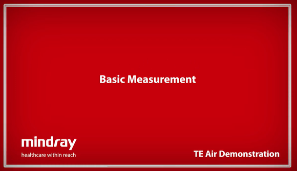 Mindray TE Air Tutorial - Basic Measurement